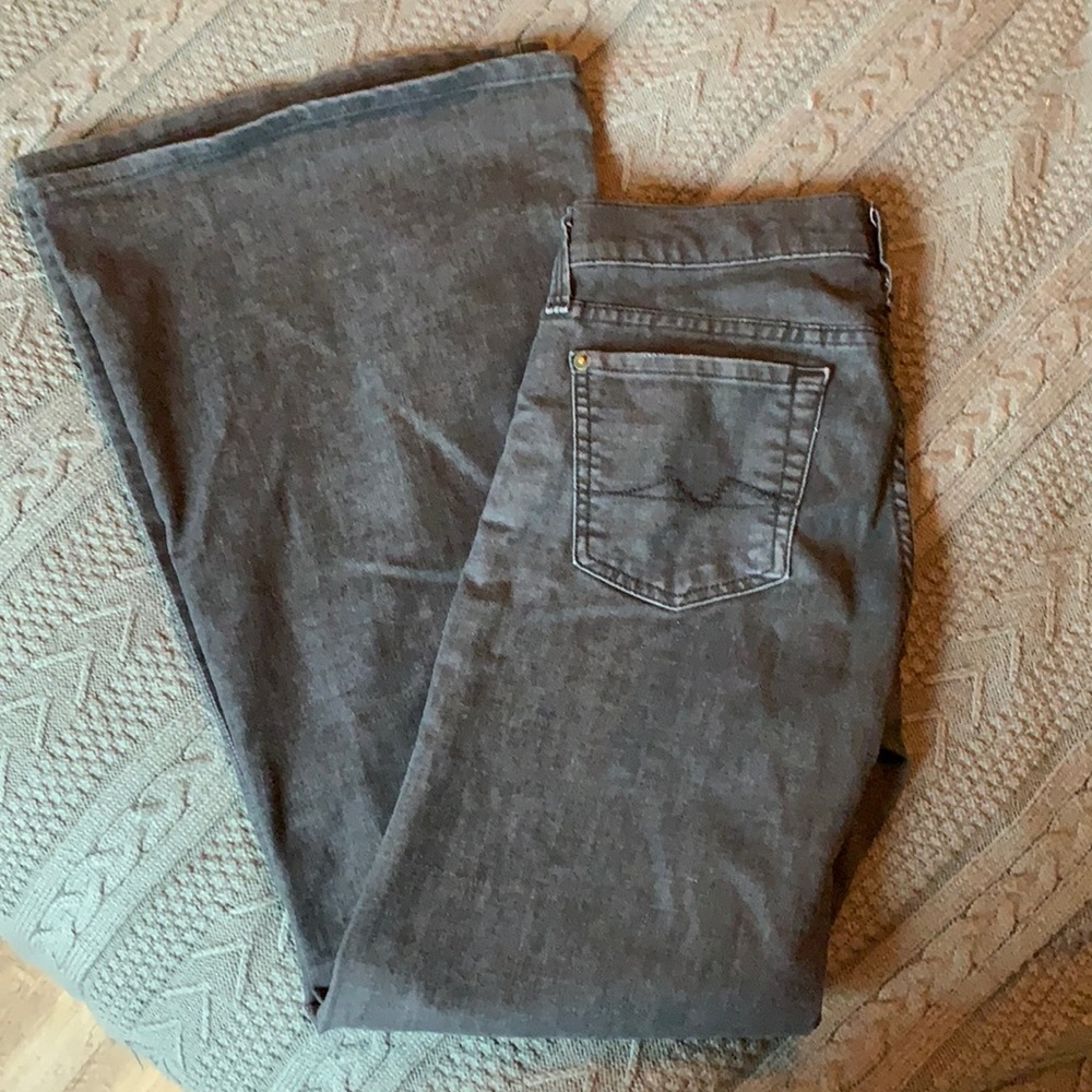 7 For All Mankind Super Flare Black Jeans- Size 26